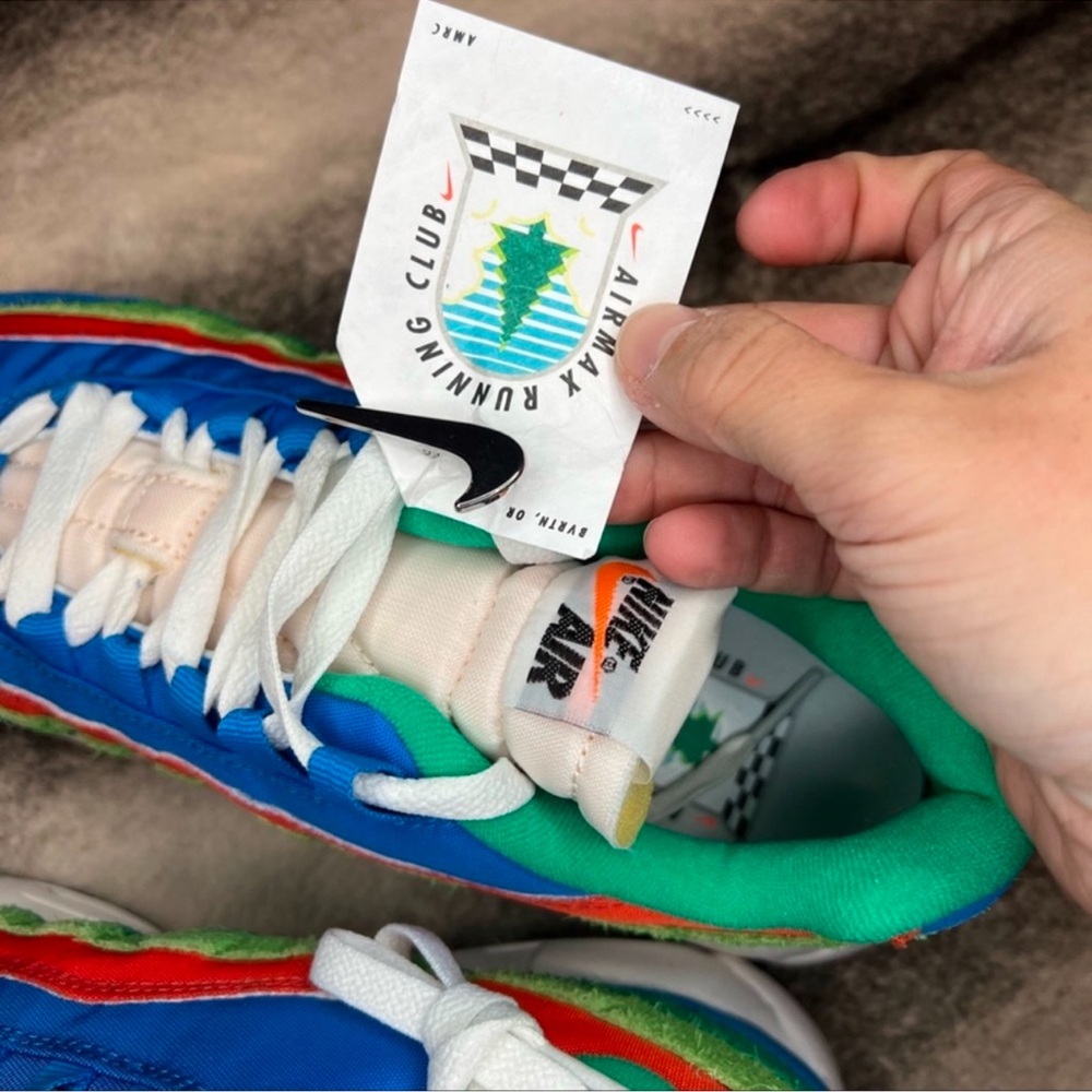 Nike Air Max 95 SE Light Photo Blue/Black/Roma Green Sneakers - Picture 9 of 10